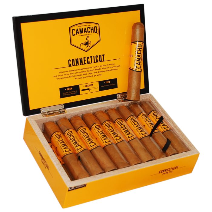 % سیگاربرگ کاماچو روبوستو Camacho Connecticut