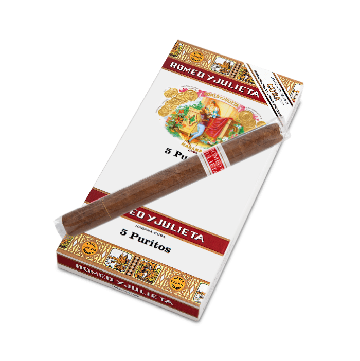 % سیگاربرگ رومئو جولیت سایز Puritos بسته 5 نخی